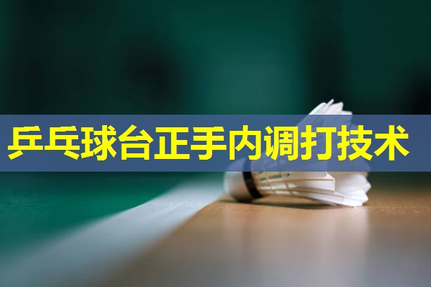 乒乓球台正手内调打技术