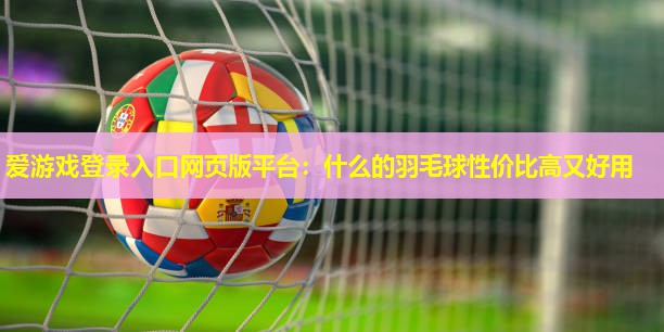 爱游戏登录入口网页版平台：什么的羽毛球性价比高又好用