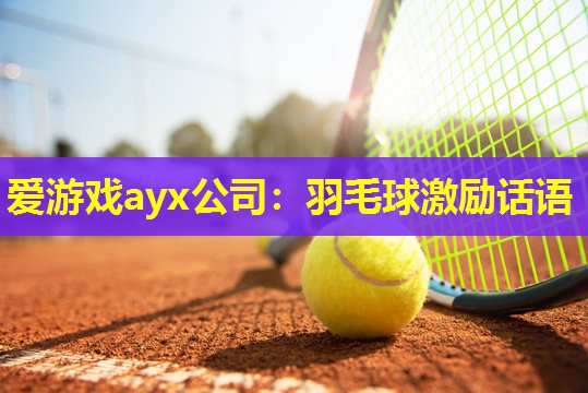 羽毛球激励话语 羽毛球激励话语
